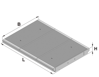 Zádlažbový panel ÚRTŘ vnitřní 120