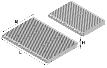 Zádlažbový panel ÚRTŘ vnější 240