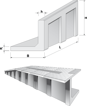 Platform block right L 130/114