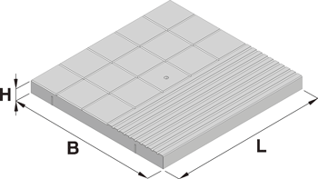 Nástupištní dlažební deska VLsVP