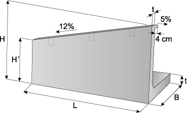 Element of moulding wall 2 - right, left