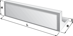 Element of wall frames PU 3