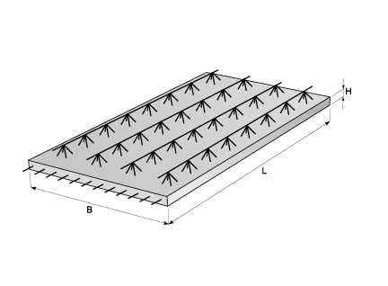 Zakázková výroba prefabrikovaných železobetonových desek pro spřažené konstrukce